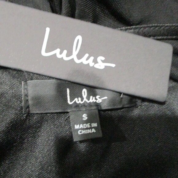 Lulus Long Sleeve Band Top Sheer Plunging Back Asymmetrical Hem - Picture 6 of 6